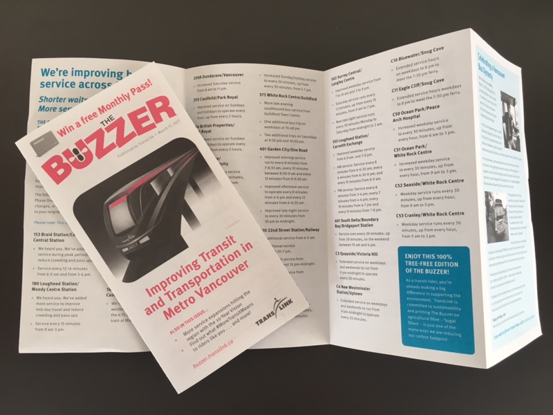 Translink Buzzer Brochure Print